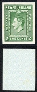 Newfoundland SG268 2c Green Die 2 PROOF