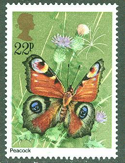 Great Britain # 943  22p Butterfly  (1) Mint NH