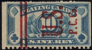 SC#RF23 10¢ Playing Card Stamp: Precancel U.S.P.C.Co. (1929) Used