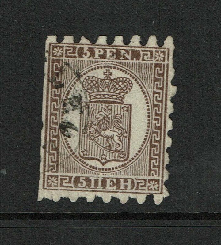 Finland SC# 6 Used / Missing Teeth - S9331