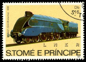 ST. THOMAS & PRINCE Sc 687d USED - 1982 16d - Mallard, Great Britain, 1938