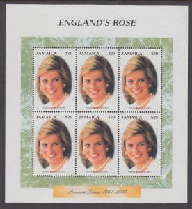 Jamaica 871 Princess Diana Sheet MNH VF