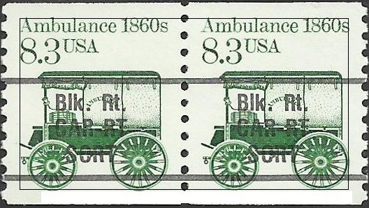 # 2128 Mint Never Hinged ( MNH ) AMBULANCE XF+