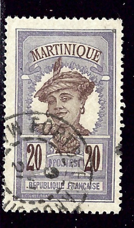 Martinique 73 Used 1908 issue