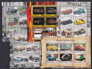 36diff pcs Classic Retro Cars Auto Transport perf/imerf - PRIVATE Issue /not MNH