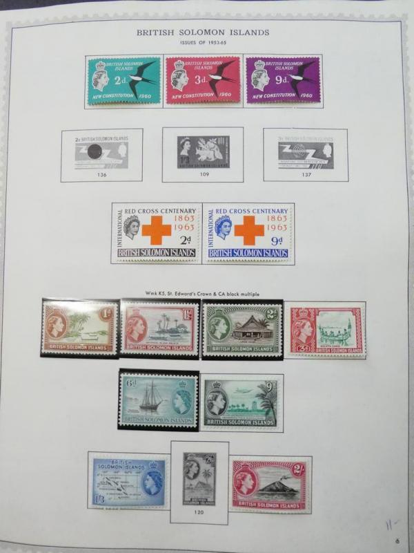 EDW1949SELL : SOLOMON ISLANDS Beautiful, ALL VF, Mint OG collection. Cat $516.00