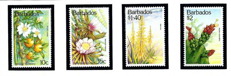 Barbados 834-37 MNH 1993 Flowers
