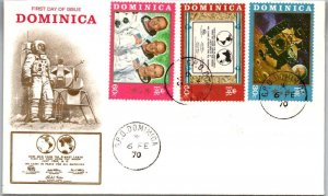 Dominica 1970 FDC - Man On The Moon - F73444