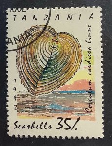 Tanzania 1992 Scott 944 CTO - 35sh, Seashells, Heart Cockle, Corculum cardissa