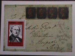 UGANDA-1990 SC# 797 PENNY BLACK 150TH ANNIVERSARY MNH S/S VF- LAST ONE