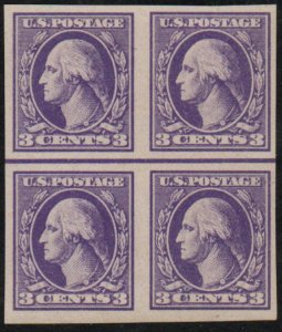 MALACK 535 VF/XF OG NH, Horizontal Line Block of 4, ..MORE.. b9360