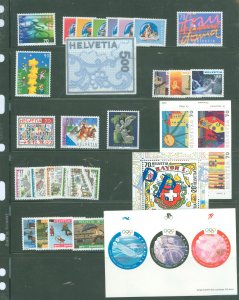 Switzerland #1066-1088/B647-655 Mint (NH) Single (Complete Set)