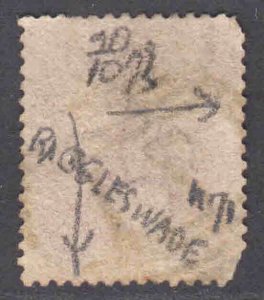 GREAT BRITAIN SC 20b RED BROWN ANNOTATED $375 SCV