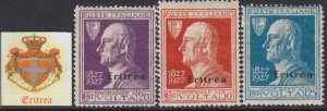 Italy Eritrea n.120-122  MNH**  cv 150$