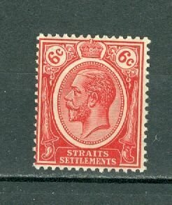STRAITS  SETTLEMENTS 1927 GEO V  #189 WM 4 MNH