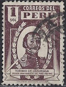 PERU #381, USED , 1938 - PERU085