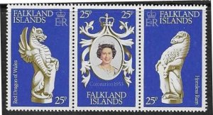 FALKLAND ISLANDS SG348A 1976 ANN OF CORONATION MNH