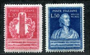 Italy 526-527 Mint NH, Volta
