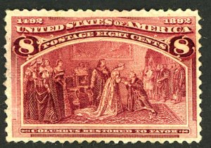 U.S. #236 MINT OG HR THINS