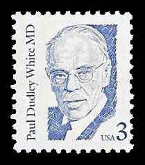 PCBstamps   US #2170 3c Dr. Paul D. White, MNH, (5)