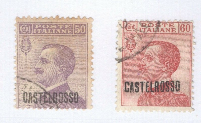 Castellorizo #57-58 Used CV. $95 (JH 10/25) GP 