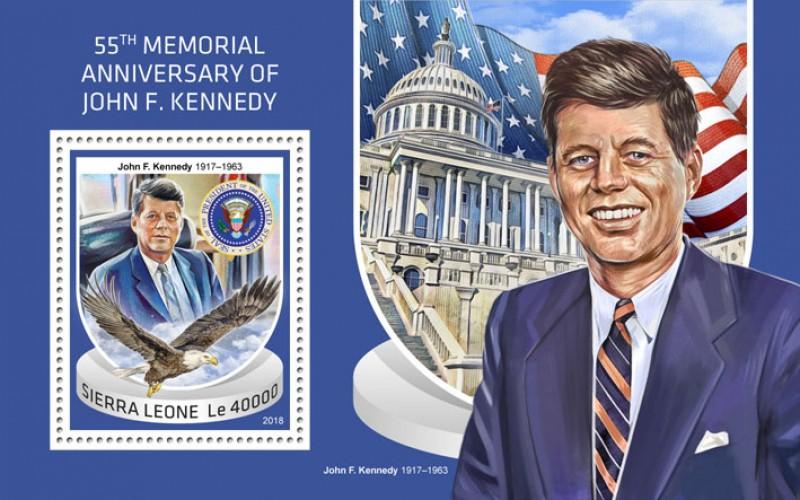 SIERRA LEONE - 2018 - John F Kennedy - Perf Souv Sheet - MNH