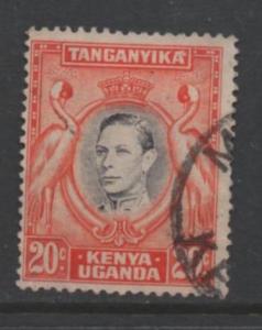 Kenya, Uganda & Tanganyika scott# 74  used perf 13x13.5