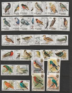 Aitutaki the complete 1981 bird set MH