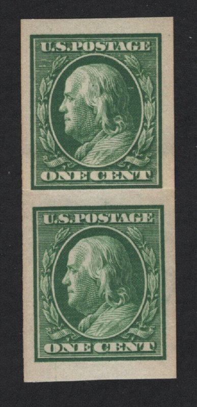 United States MINT Scott Number 383 PASTE UP PAIR  MNH  VF   - BARNEYS