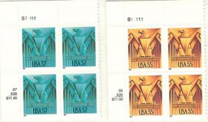 Scott 3471 & 3471A PBlks Mint 