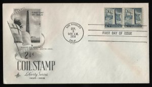 #1056 2 1/2c Bunker Hill, Art Craft-Add-Hand Cancel FDC **ANY 5=FREE SHIPPING**