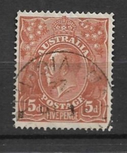 1915 Australia 36 5d King George V used