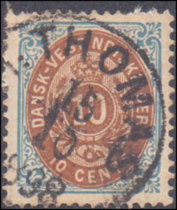 Danish West Indies #10, Incomplete Set, 1876, Used