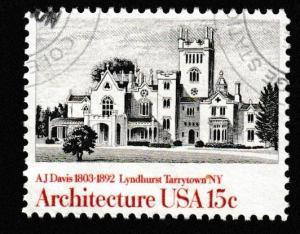 SC# 1841 - (15c) - Architecture, Lyndhurst, New York, Used Single