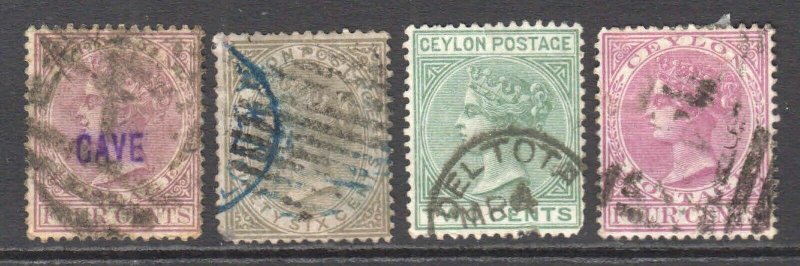 CEYLON COLLECTION LOT VALUES TO $30 YOU IDENTIFY AND GRADE $$$$$$$