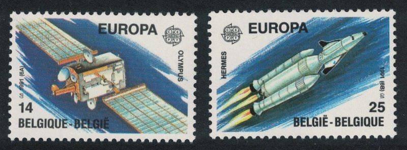 Belgium Europa Europe in Space 2v SG#3055-3056