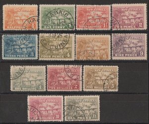 NEW GUINEA 1925 Huts set. Distributed as specimens via the UPU & very scarce.