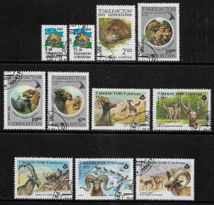 Uzbekistan Small Collection of Used Stamps (001)