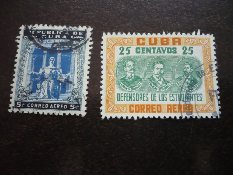 Stamps  - Cuba - Scott# 490-497,C73-C74 - Used Set of 10 Stamps