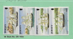 GB - JERSEY Sc 596-99 NH issue of 1992 - SHIPS