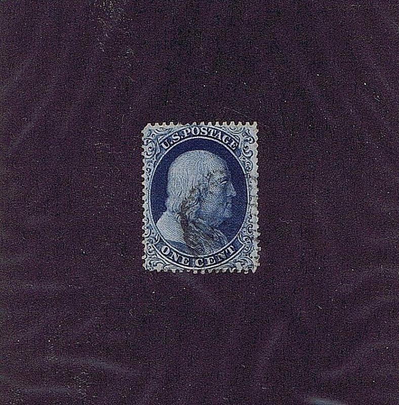 SC# 19b VAR CURL IN C POSITION 96R4 USED 1c FRANKLIN, 1857, DOPORTO & PF CERTS