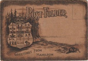 Post Card Folder   Fort Hamilton  Great Indian item