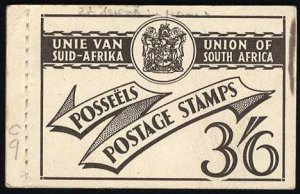 South Africa SGSB19 Cat£18, 1951 3sh6p stitched booklet, never hinged