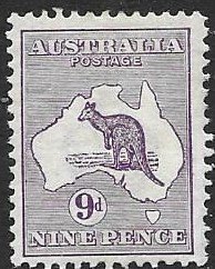 Australia 9 1913   9d  VF Unused