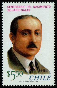 Chile #614  MNH - Educator Dario Salas (1981)