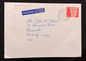 DM)1982, HELVETIA, LETTER SENT TO U.S.A, AIR MAIL, WITH STAMP SERIES OF CURRENT