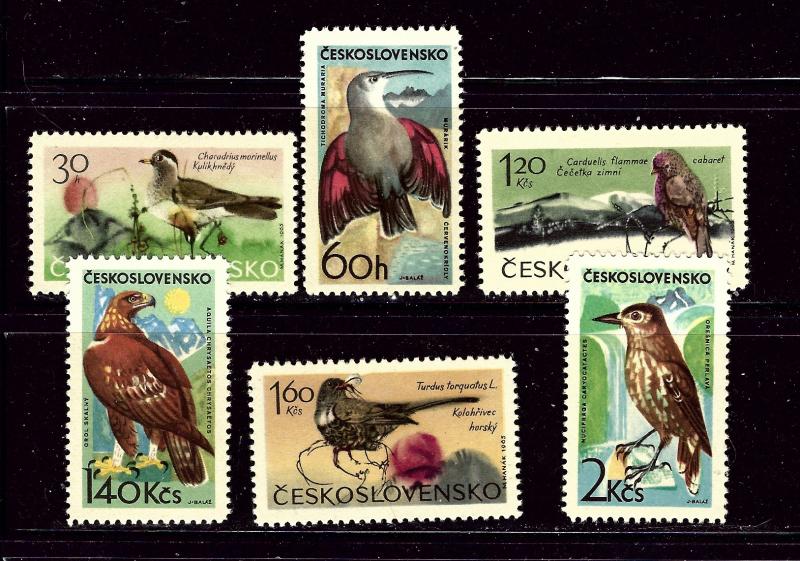 Czechoslovakia 1339-44 MNH 1965 Birds