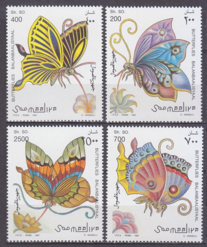 1997 Somalia 636-639 Butterflies 11,00 €