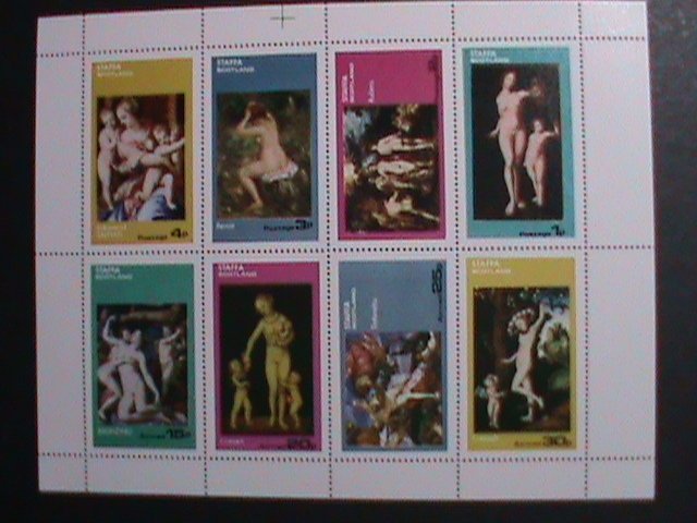 ​STAFFA -SCOTLAND- PROMOTION-WORLD FAMOUS NUDE ART PAINTING MNH VF EST.$12