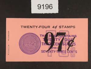 MOMEN: US STAMPS  # BK107 COMPLETE UNEXPLODED BOOKLET $30 LOT #C 9196